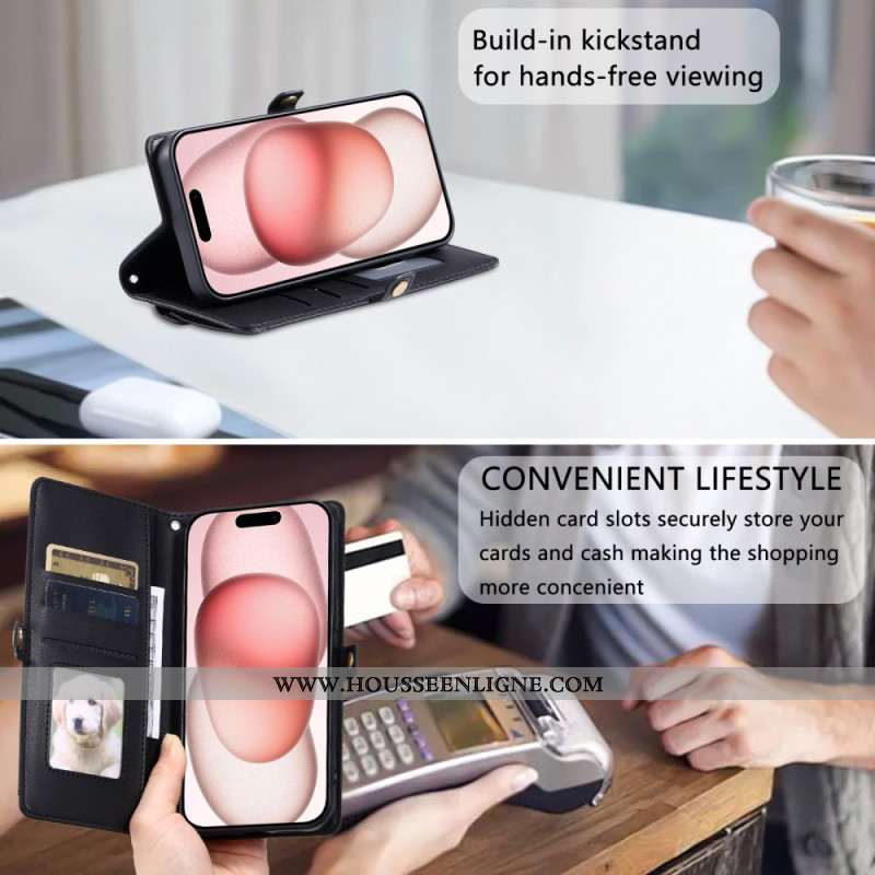 Housse iPhone 17 Pro Max Pochette et Lanière