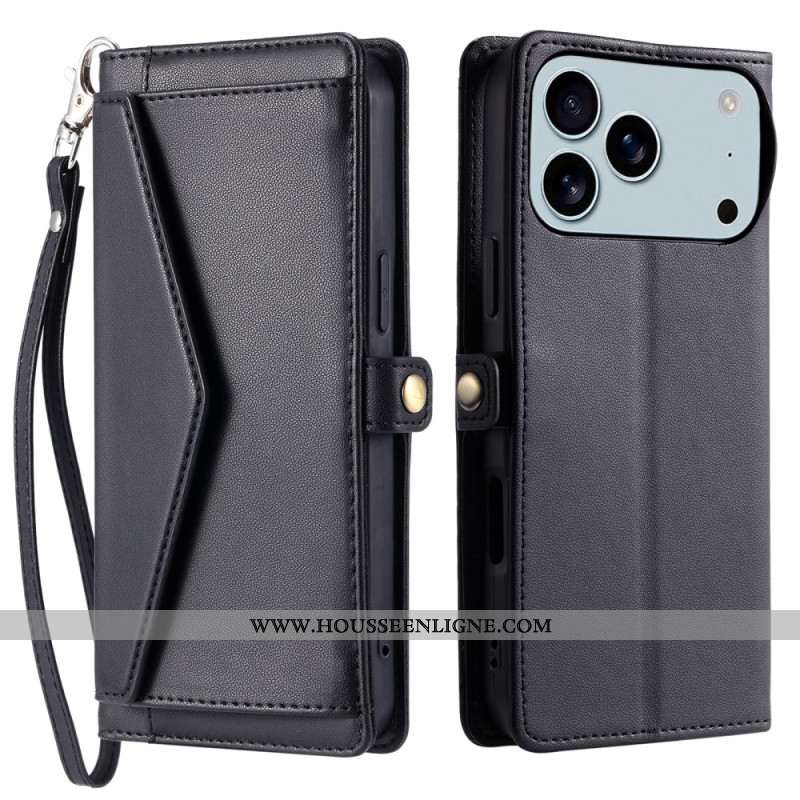 Housse iPhone 17 Pro Max Pochette et Lanière