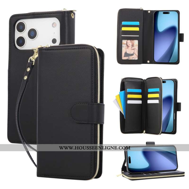 Housse iPhone 17 Pro Monochrome à Lanière