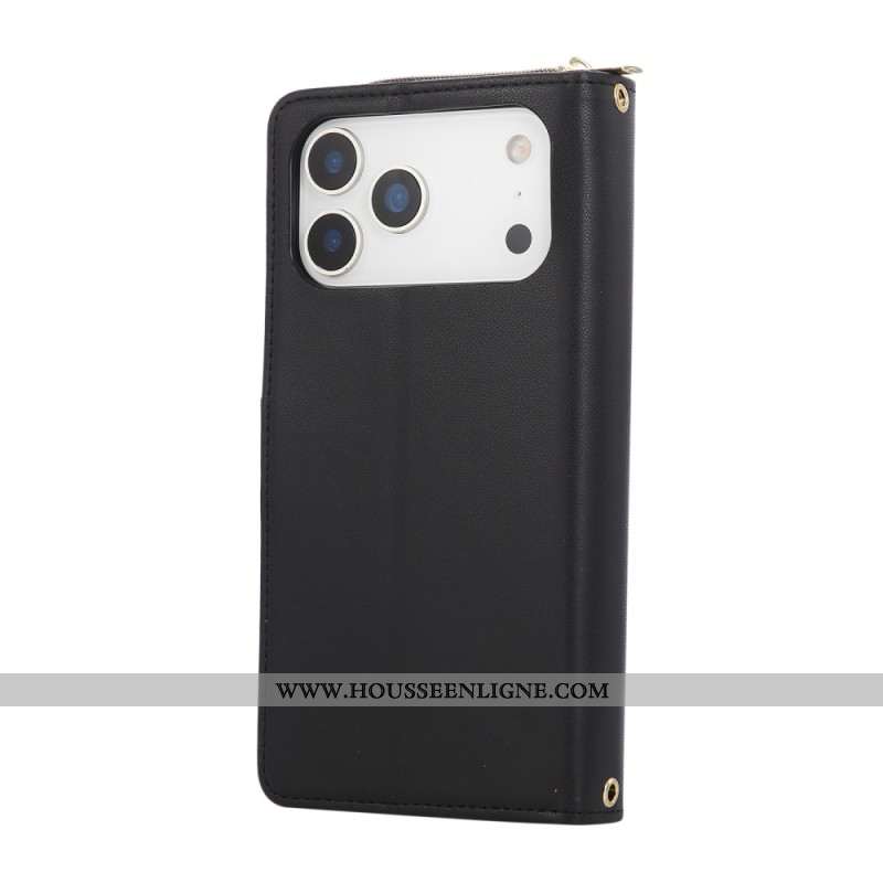 Housse iPhone 17 Pro Monochrome à Lanière