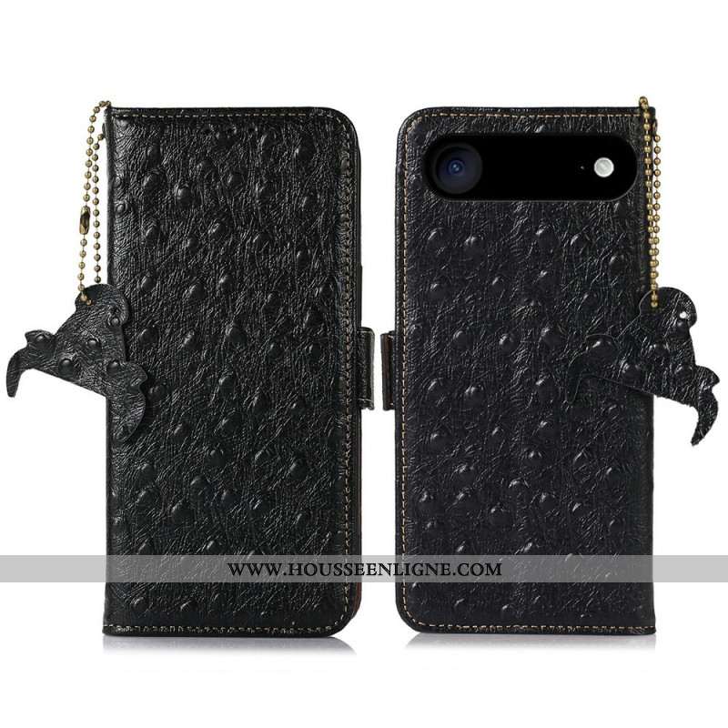 Housse iPhone Air Blocage RFID Motif Autruche