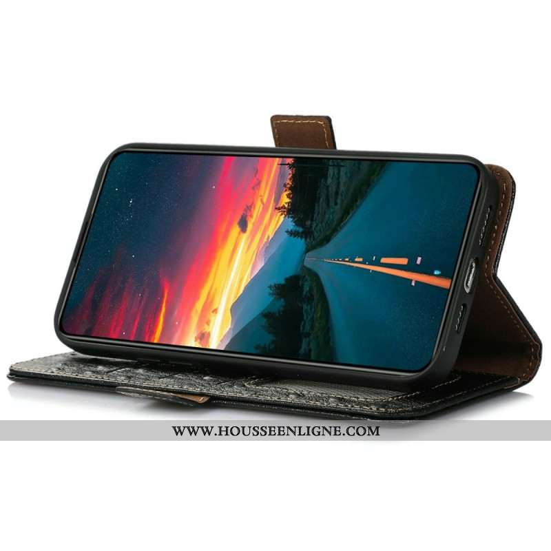 Housse iPhone Air Blocage RFID Motif Autruche