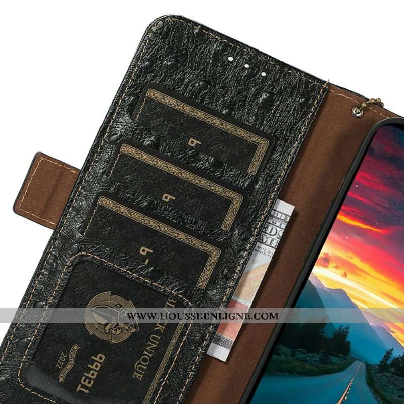 Housse iPhone Air Blocage RFID Motif Autruche