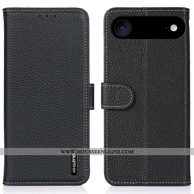 Housse iPhone Air Cuir Litchi KHAZNEH