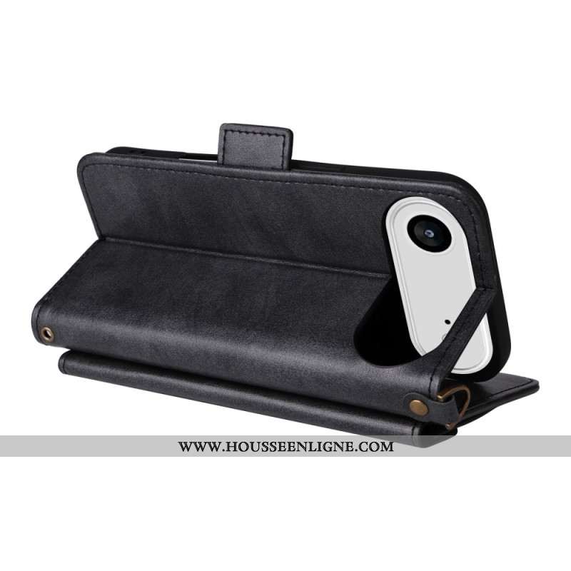 Housse iPhone Air Design Vintage avec Bandoulière