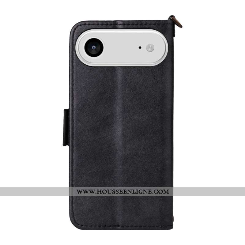 Housse iPhone Air Design Vintage avec Bandoulière