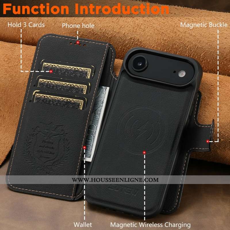 Housse iPhone Air MagSafe Coque Détachable SUTENI