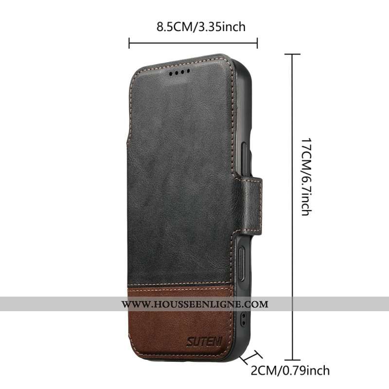 Housse iPhone Air Magsafe Bicolore Coque Détachable SUTENI