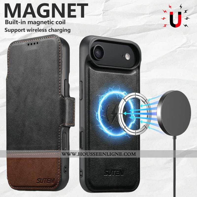 Housse iPhone Air Magsafe Bicolore Coque Détachable SUTENI