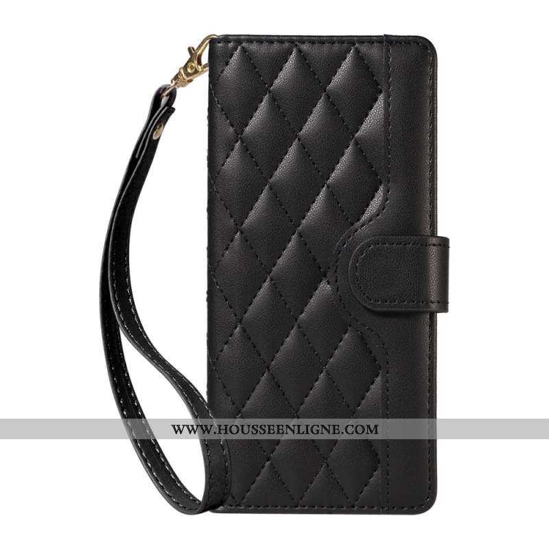 Housse iPhone Air Matelassée avec Lanière et Bandoulière