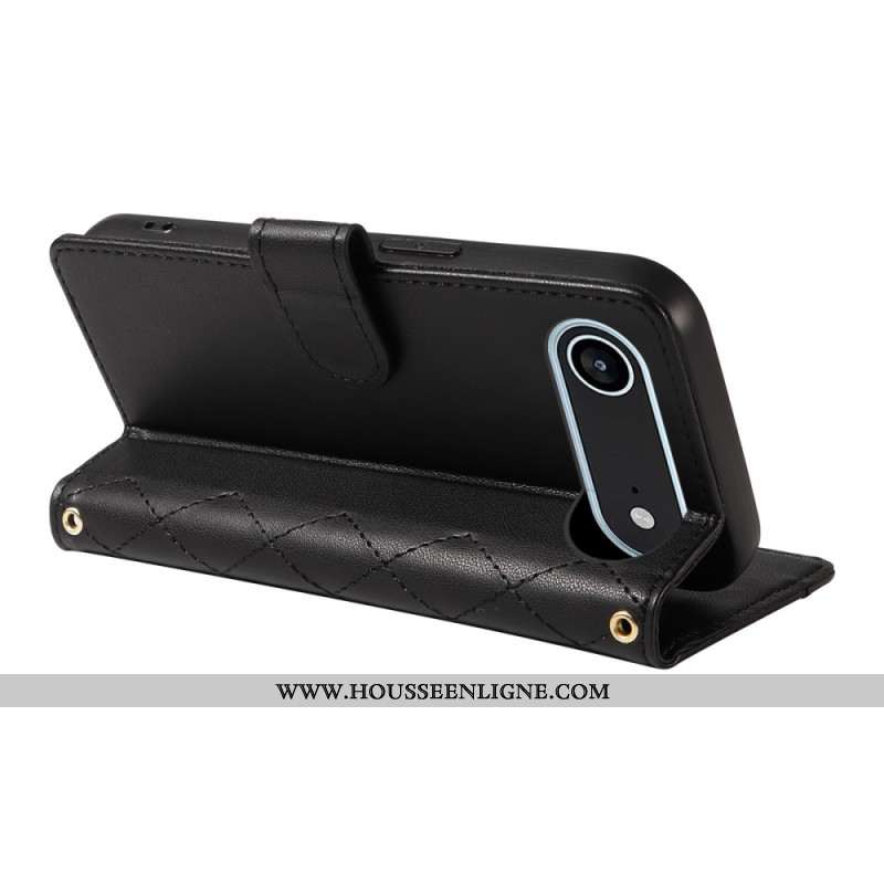 Housse iPhone Air Matelassée avec Lanière et Bandoulière