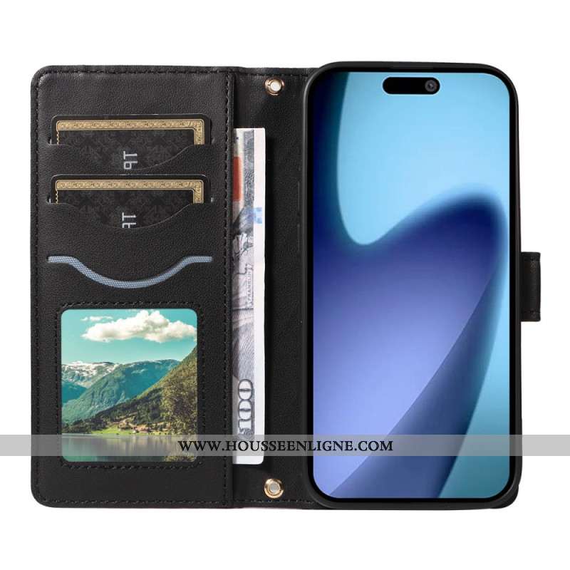 Housse iPhone Air Matelassée avec Lanière et Bandoulière