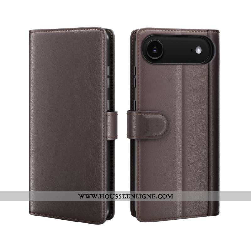 Housse iPhone Air Portefeuille Cuir Véritable