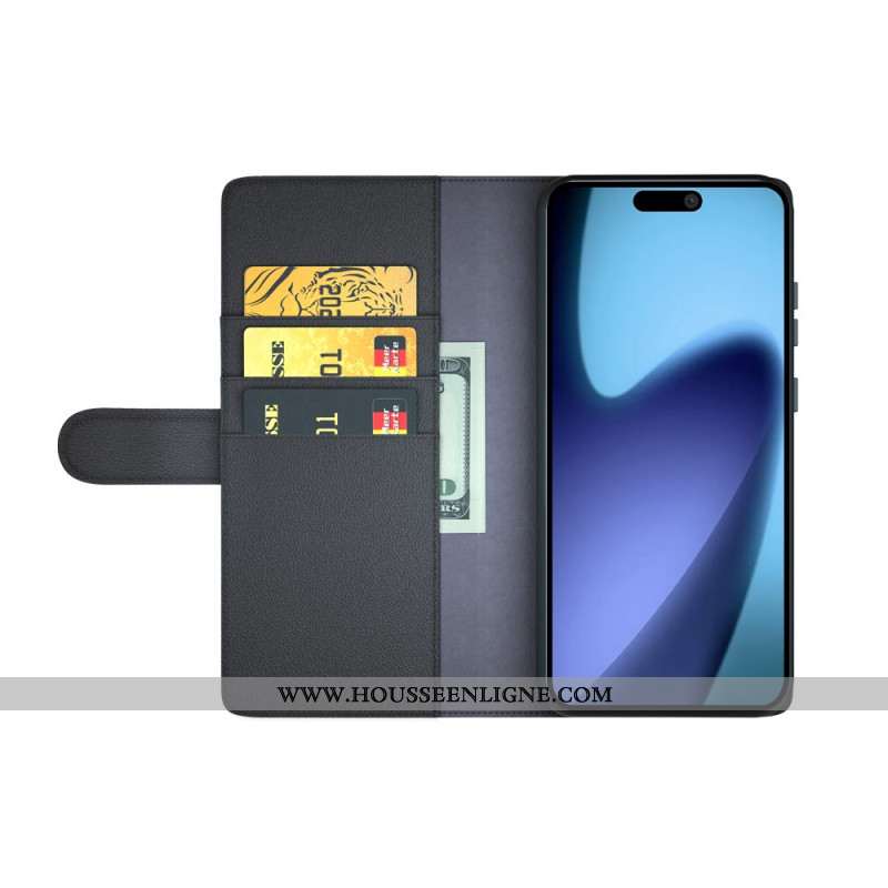 Housse iPhone Air Portefeuille Cuir Véritable