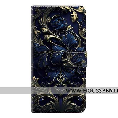 Housse métallique Fleur Bleue