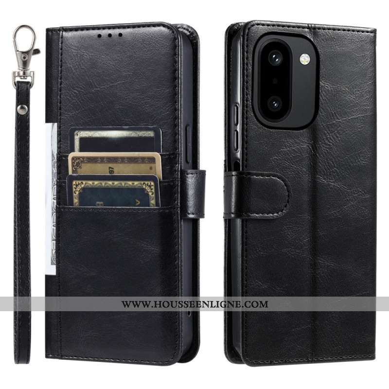 Housse pour OnePlus 15R 6 Porte-Cartes et Lanière