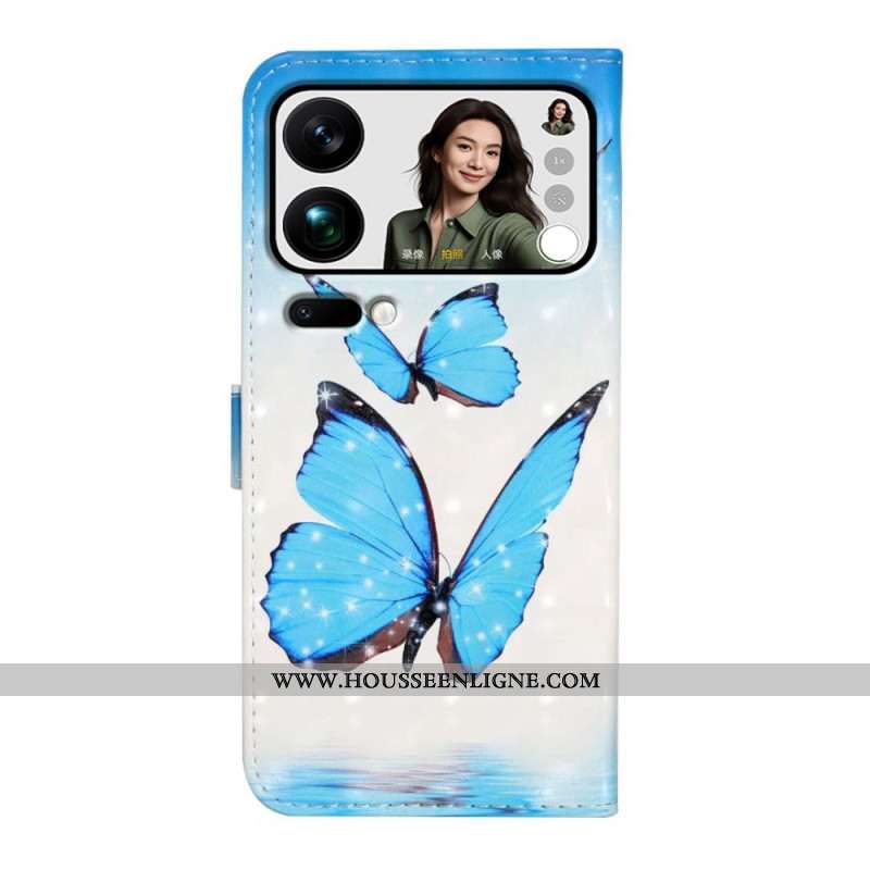 Housse pour Xiaomi 17 Pro Max Trois Papillons