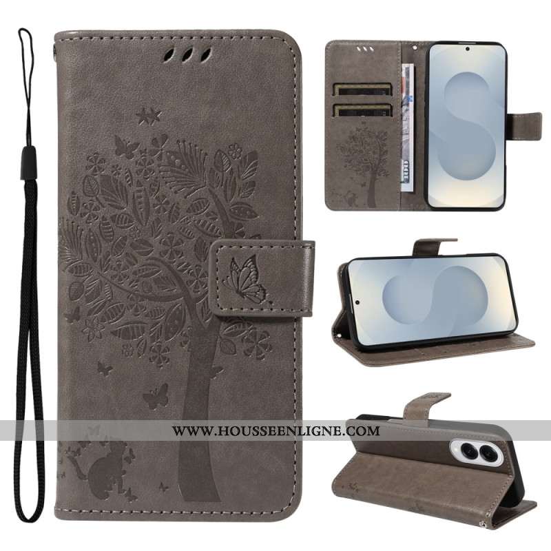 HousseSamsung Galaxy S25 Edge Arbre et Chat