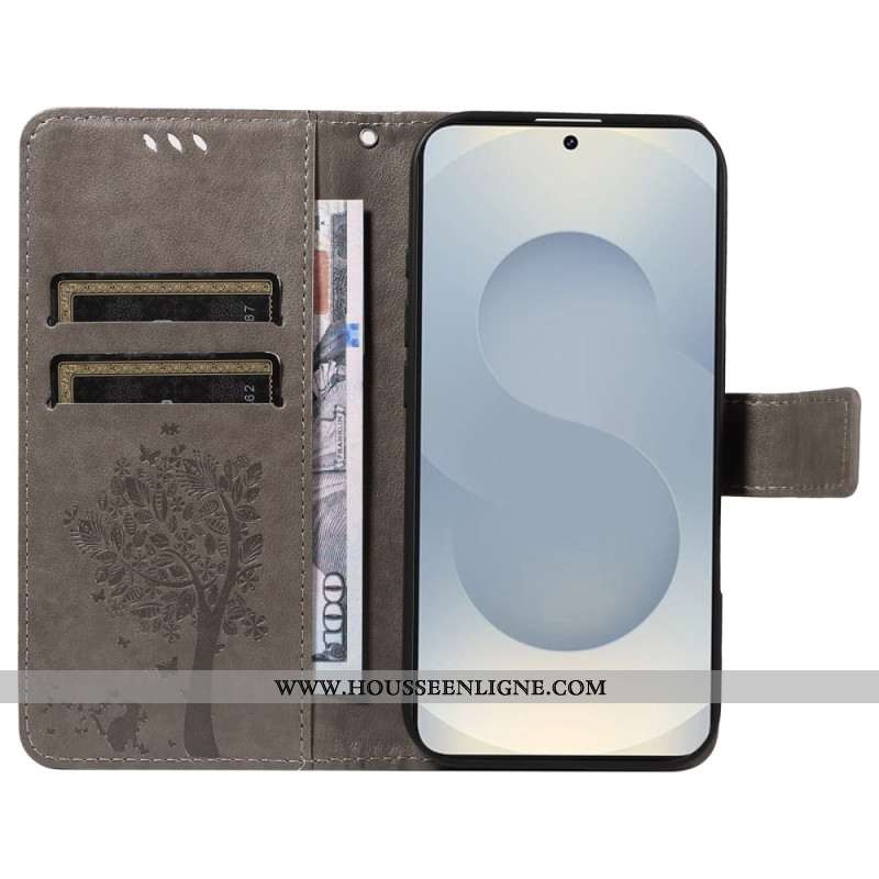 HousseSamsung Galaxy S25 Edge Arbre et Chat