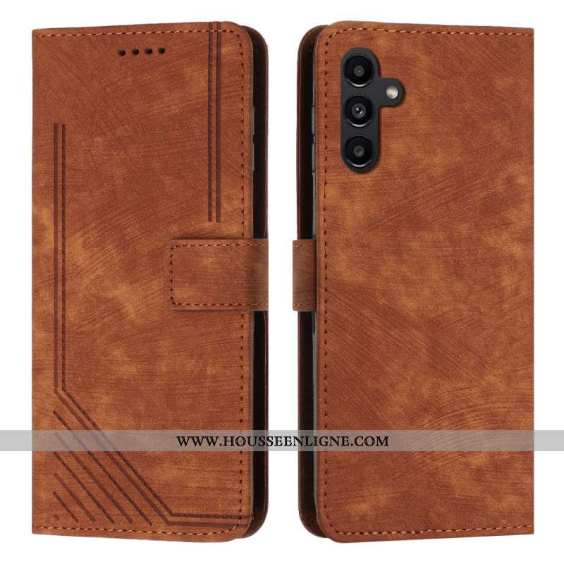 Housses Samsung Galaxy S25 FE Effet daim Lignes