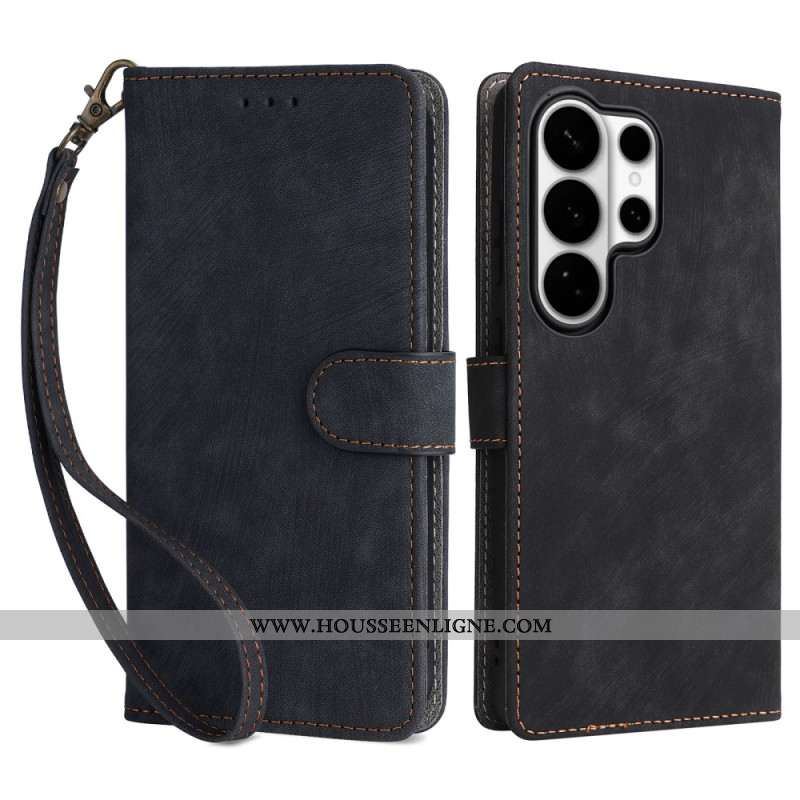 HoussseSamsung Galaxy S26 Ultra Effet Daim avec Lanière