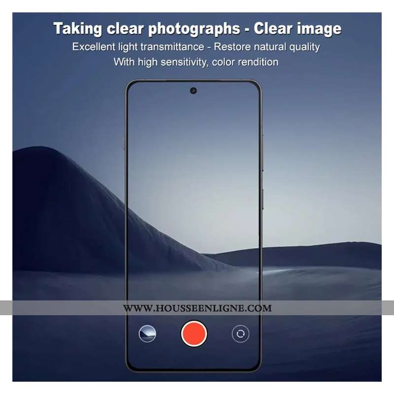 Lentille de Protection en Verre Trempé OnePlus 13R (version noire)