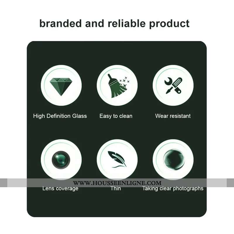 Lentille de Protection en Verre Trempé OnePlus 13R (version noire)