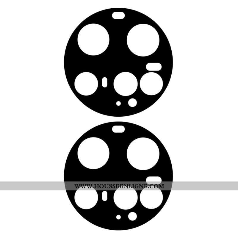 Lentille de Protection en Verre Trempé Xiaomi 15 Ultra (version noire)