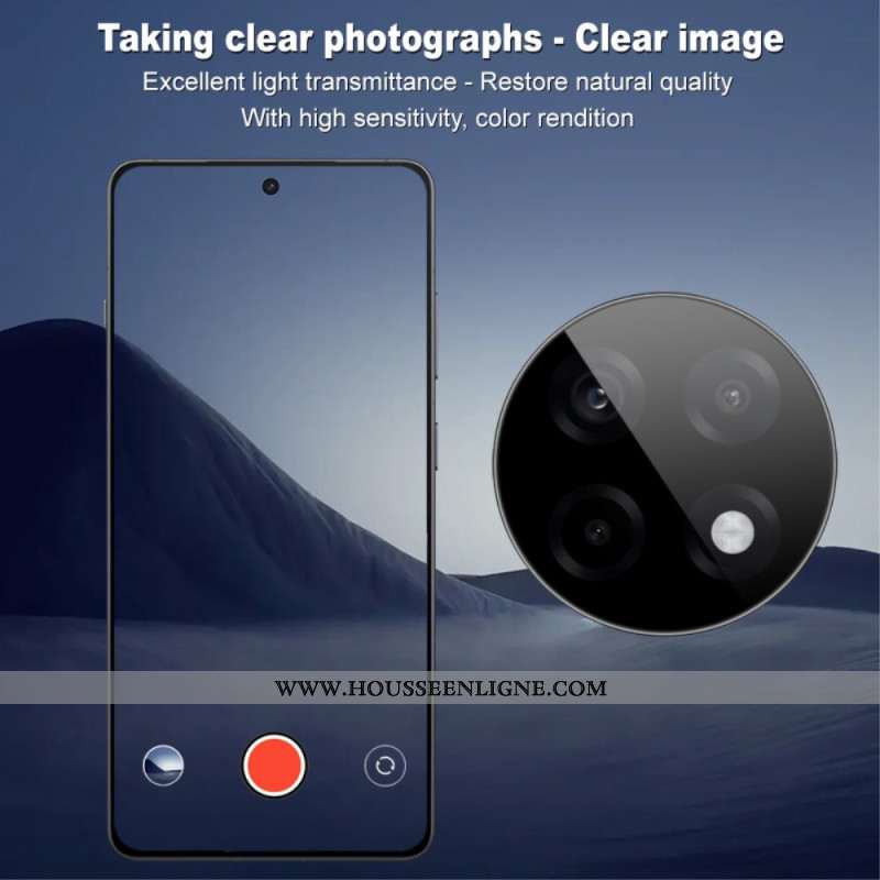 Lentille de Protection en Verre Trempé avec Cadre de ositionnement Automatique pour OnePlus 13R