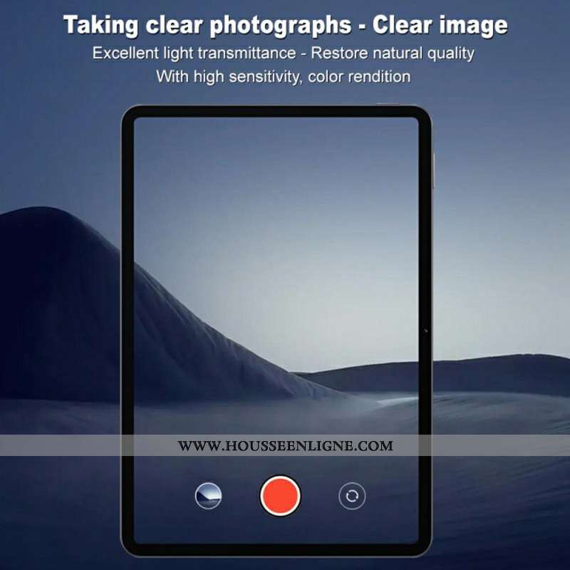 Lentille de Protection en Verre Trempé pour Caméra Xiaomi Pad 7 / Pad 7 Pro (version noire)