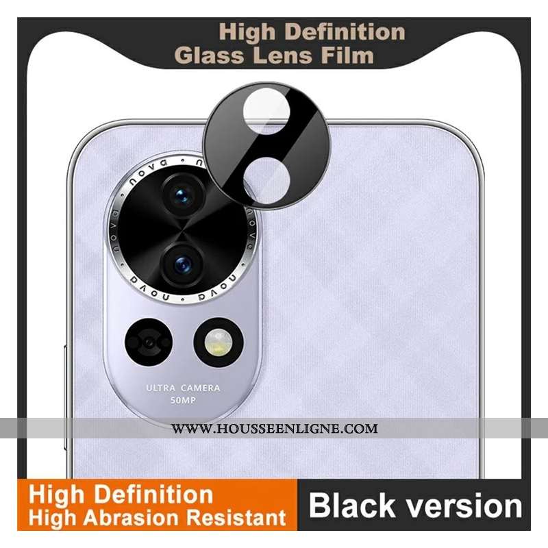 Lentille de Protection en Verre Trempé pour Huawei Nova 13 (version noire)