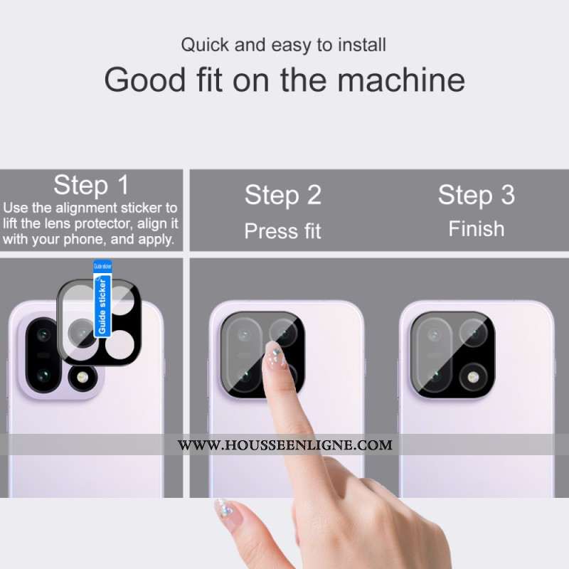 Lentille de Protection en Verre Trempé pour OnePlus 15 (Version Noire) IMAK