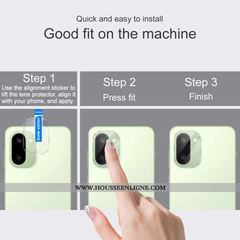 Lentille de Protection en Verre Trempé pour OnePlus 15R