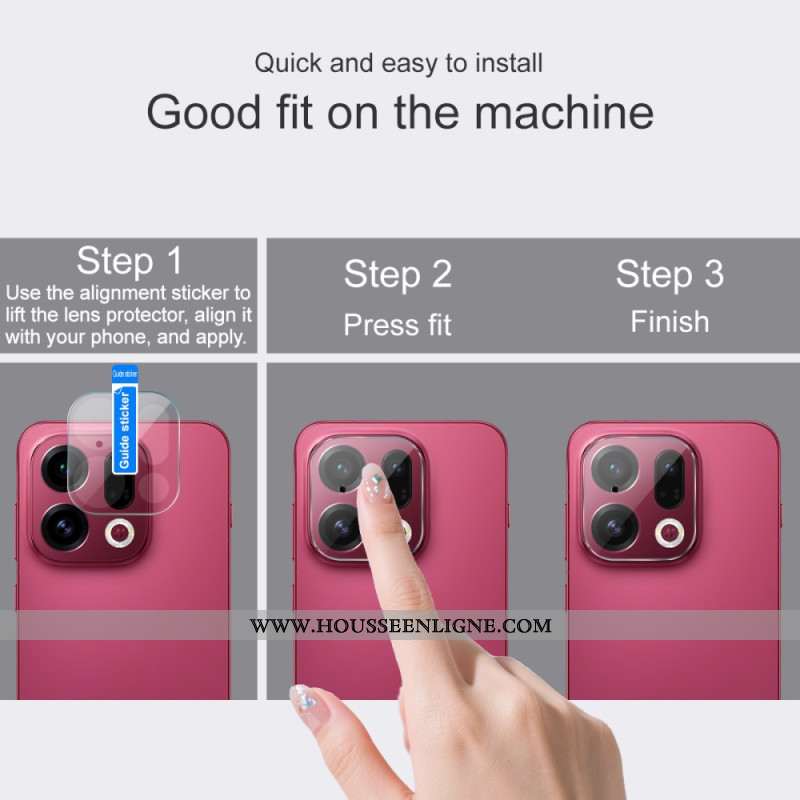 Lentille de Protection en Verre Trempé pour Oppo Find X9 5G