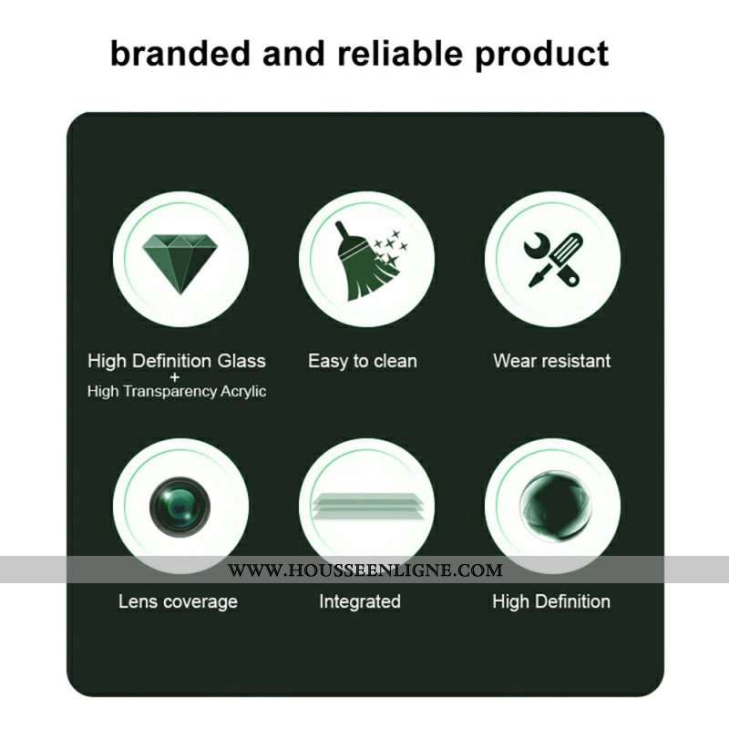 Lentille de Protection en Verre Trempé pour Oppo Reno 13F 4G / 5G / FS 5G