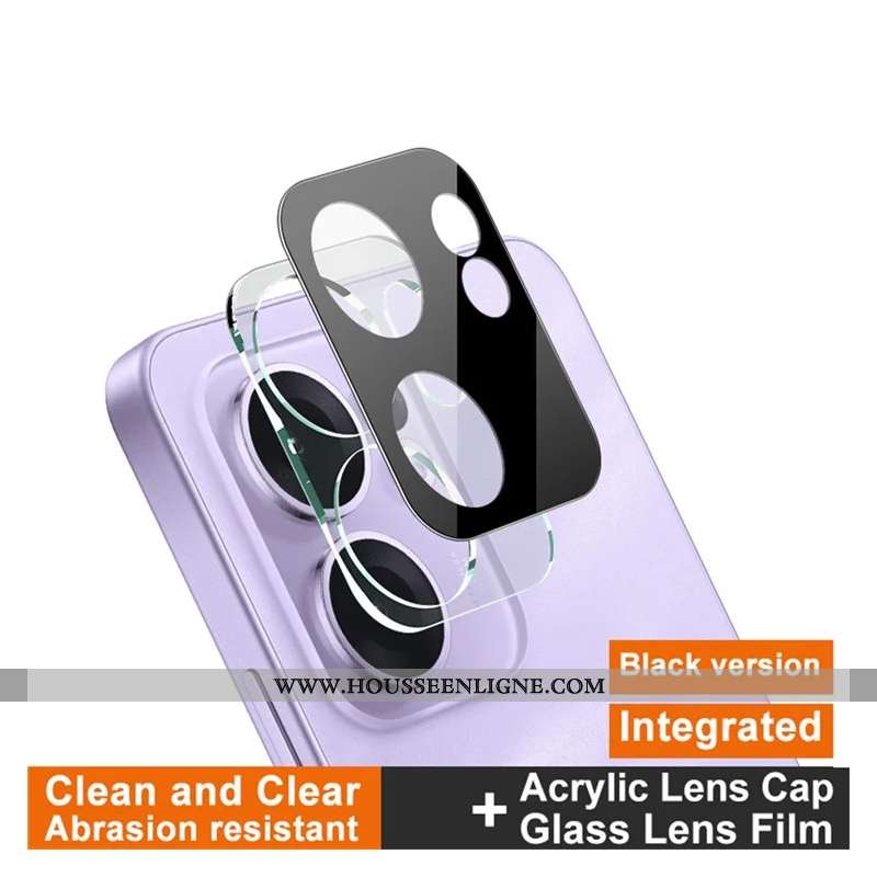 Lentille de Protection en Verre Trempé pour Oppo Reno 13F 4G / 5G / FS 5G (version noire) IMAK