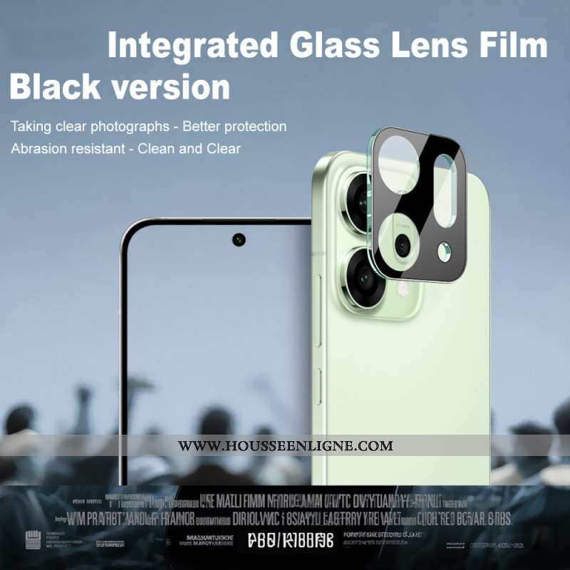 Lentille de Protection en Verre Trempé pour Oppo Reno 14 5G (version noire)