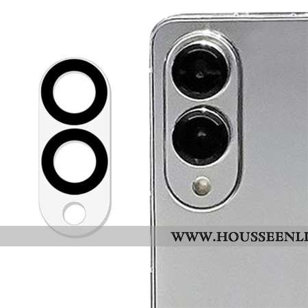 Lentille de Protection en Verre Trempé pour Samsung Galaxy S25 Edge (design circulaire noir)