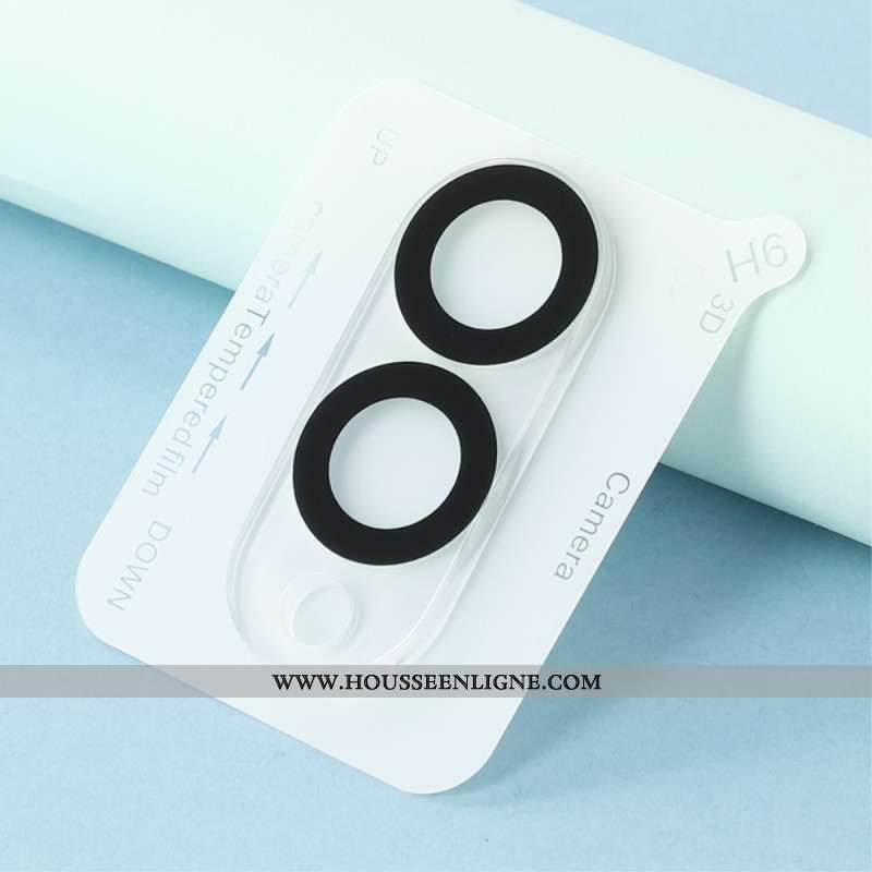 Lentille de Protection en Verre Trempé pour Samsung Galaxy S25 Edge (design circulaire noir)