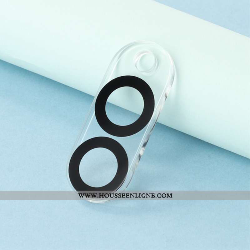Lentille de Protection en Verre Trempé pour Samsung Galaxy S25 Edge (design circulaire noir)