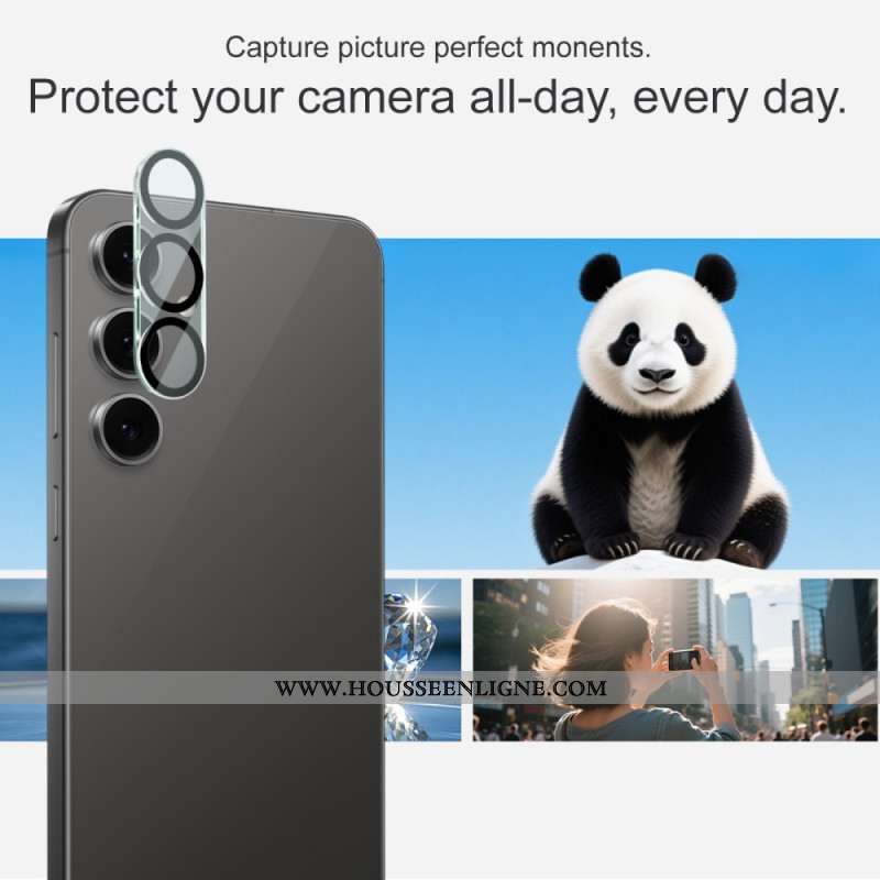 Lentille de Protection en Verre Trempé pour Samsung Galaxy S25 FE (Design Cercle Noir) IMAK