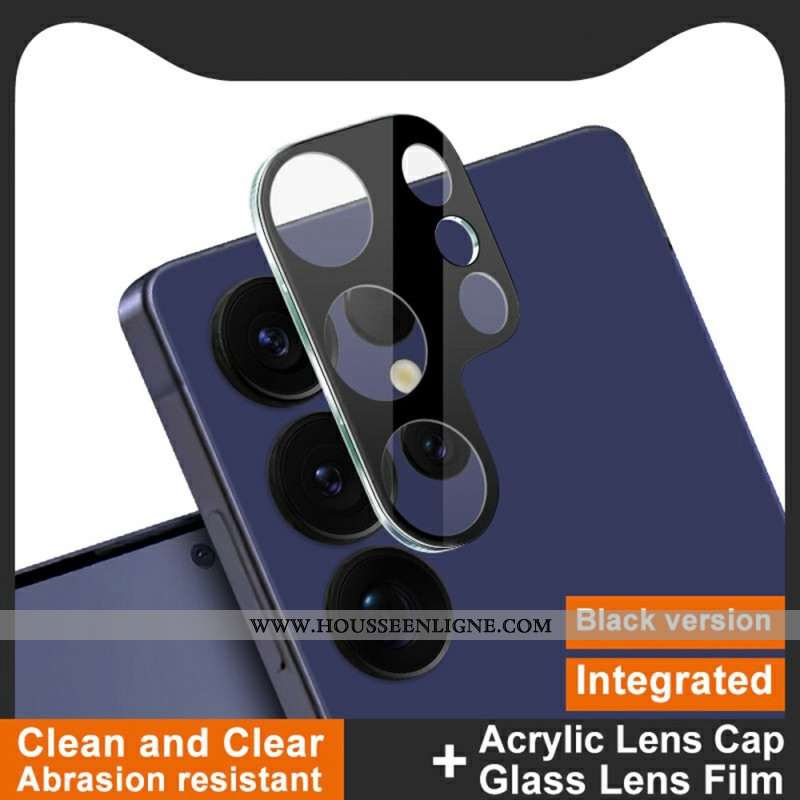Lentille de Protection en Verre Trempé pour Samsung Galaxy S25 Ultra 5G (version noire)