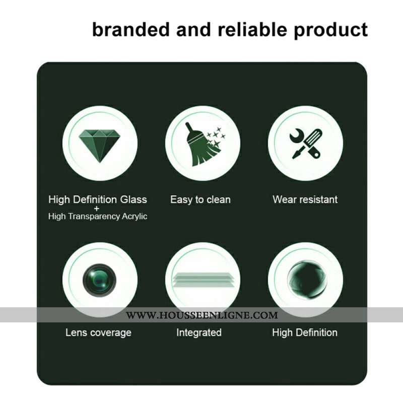 Lentille de Protection en Verre Trempé pour Samsung Galaxy S25 Ultra