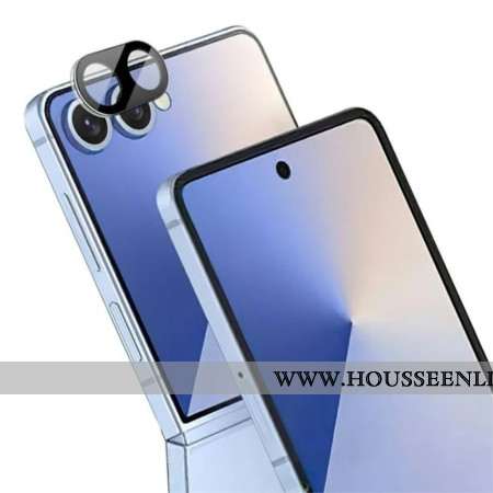 Lentille de Protection en Verre Trempé pour Samsung Galaxy Z Flip 7 5G (version noire)