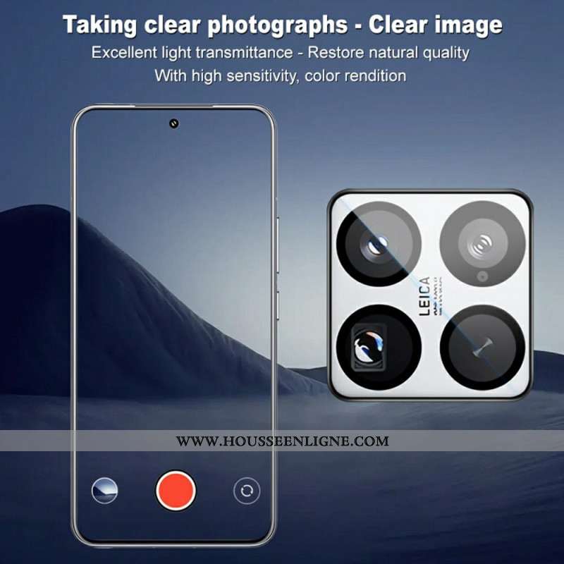 Lentille de Protection en Verre Trempé pour Xiaomi 15 Pro Cadre Auto-Positionneur