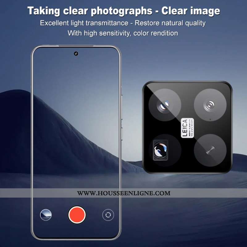 Lentille de Protection en Verre Trempé pour Xiaomi 15 Pro Cadre de Positionnement Automatique