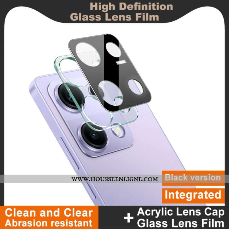 Lentille de Protection en Verre Trempé pour Xiaomi Redmi Note 14S (version noire)