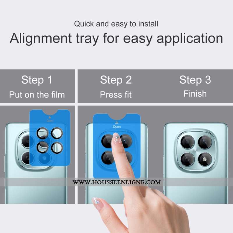 Lentille de Protection en Verre Trempé pour Xiaomi Redmi Note 15 5G / Poco M8 5G (cadre de positionn