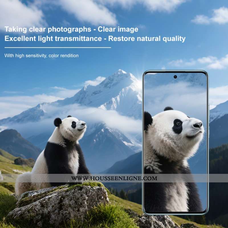 Lentille de Protection en Verre Trempé pour Xiaomi Redmi Note 15 5G / Poco M8 5G (cadre de positionn