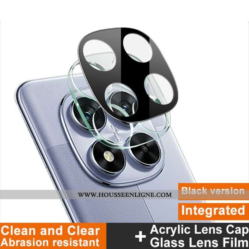 Lentille de Protection en verre Trempé pour Xiaomi Redmi Note 14 Pro 5G / Poco X7 (version noire)